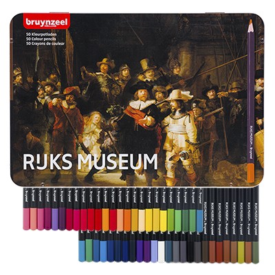 Kredki ołówkowe Rijks Museum, Bruynzeel, metal. op., 50 kol.