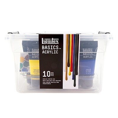 Farby akrylowe Liquitex Starter Box, 9 x 75 ml