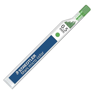 Zielone wkłady do ołówka automatycznego, 12 x 0.5mm