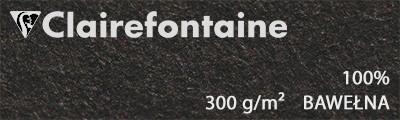 Czarny papier do akwareli Fontaine CP 300 g, 56 x 76 cm, 5 ark.