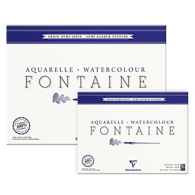 Blok akwarelowy Fontaine Demi Satine 24 x 30 cm, 300 g