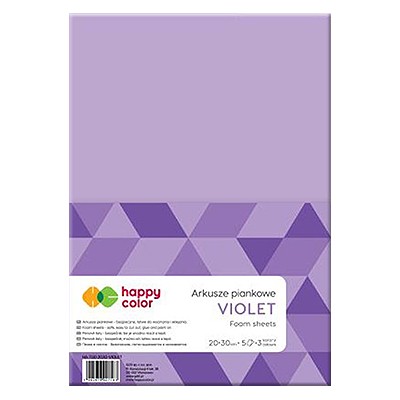 Arkusze piankowe Violet, Happy Color A4