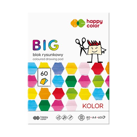 Blok rysunkowy kolorowy A4 Happy Color