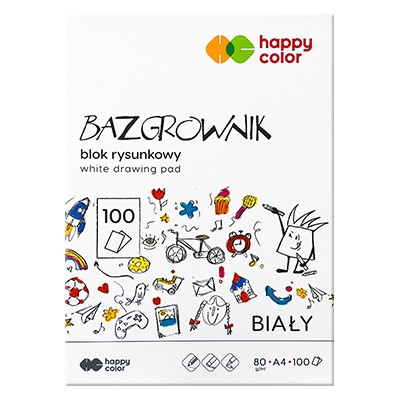 Blok rysunkowy Bazgrownik Happy Color A4