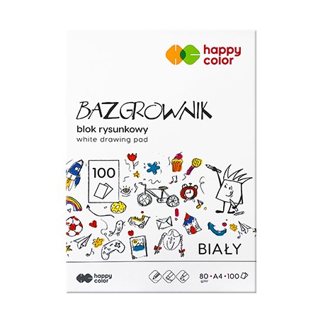 Blok rysunkowy Bazgrownik Happy Color A4