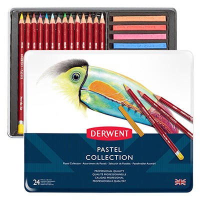 Derwent pastel collection, zestaw 24 elementy