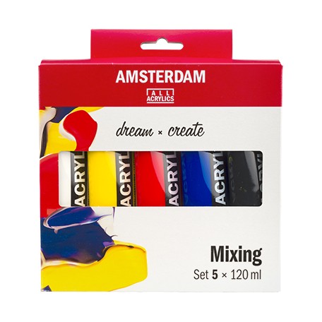 Farby akrylowe Talens Amsterdam Mixing 5 x 120