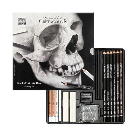 Zestaw szkicowy Black & White Drawing Set Cretacolor