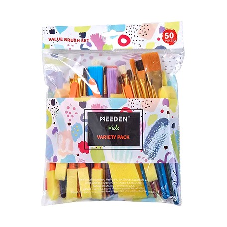 Pędzle szkolne Mix Meeden, 50 sztuk