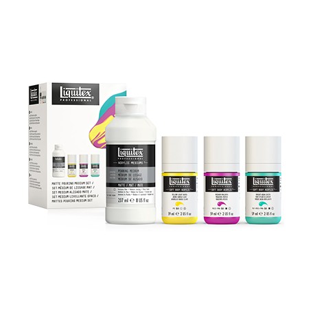 Zestaw do pouringu Matte Liquitex 4 elem.