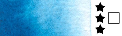 Aquarius 338 Phthalo Turquoise, akwarela półkostka Szmal