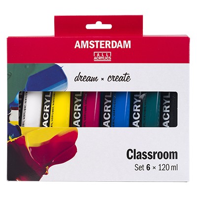 Farby akrylowe Talens Amsterdam Classroom, 6 x 120 ml