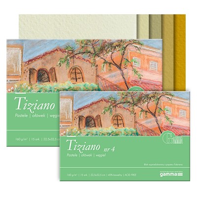 Blok do pasteli Tiziano nr 4, 22,5 x 32,5 cm, 15 ark.