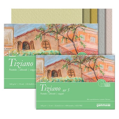 Blok do pasteli Tiziano nr 5, 22,5 x 32,5 cm, 15 ark.