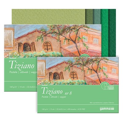 Blok do pasteli Tiziano nr 8, 22,5 x 32,5 cm, 15 ark.