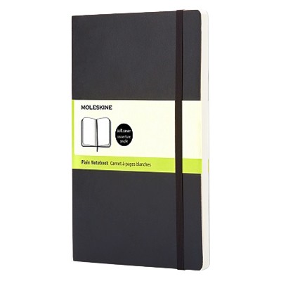 Notes Moleskine czarny, gładki, miękka oprawa, 13x21cm