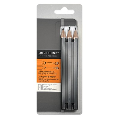 Komplet 3 ołówków grafitowych, Moleskine