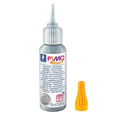 Silver – Fimo Liquid żel dekoratorski, 50 ml