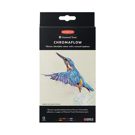 Derwent Chromaflow kredki rysunkowe 12 kolorow