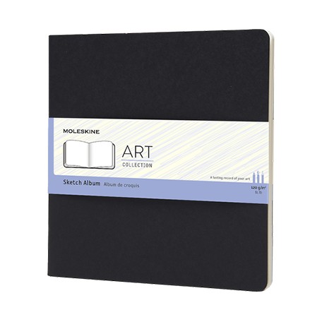 Album do szkiców Moleskine czarny, miękka oprawa, 19x19cm