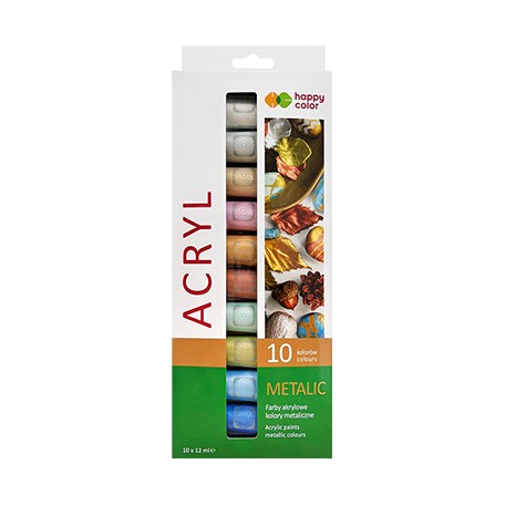 Farby akrylowe Happy color 10 x 12 ml