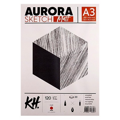 Blok szkicowy Sketch Matt Aurora, A3, 20 ark.