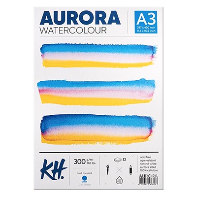 Blok do akwareli Aurora CP, A3, 300 g, 12 ark.