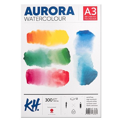 Blok do akwareli Aurora HP, A3, 300 g, 12 ark.