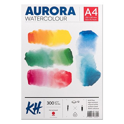 Blok do akwareli Aurora HP, A4, 300 g, 12 ark.