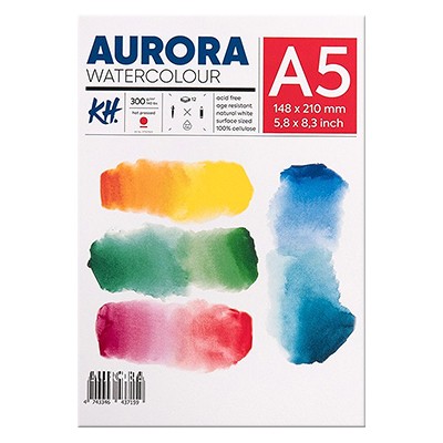 Blok do akwareli Aurora HP, A5, 300 g, 12 ark.