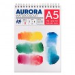 Blok akwarelowy, spirala Aurora HP A5 300 g