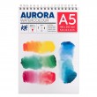 Blok akwarelowy, spirala Aurora HP A5 300 g