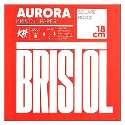 Blok Bristol Aurora 18 x 18 cm, 300 g, 20 ark.