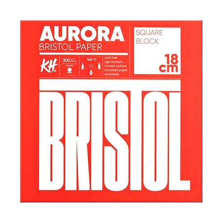 Blok Bristol Aurora 18 x 18 cm, 300 g, 20 arkuszy