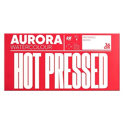 Blok akwarelowy Hot RAW Aurora, 18 x 36 cm, 20 ark.