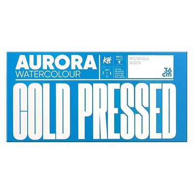 Blok akwarelowy Cold RAW Aurora, 18 x 36 cm, 20 ark.