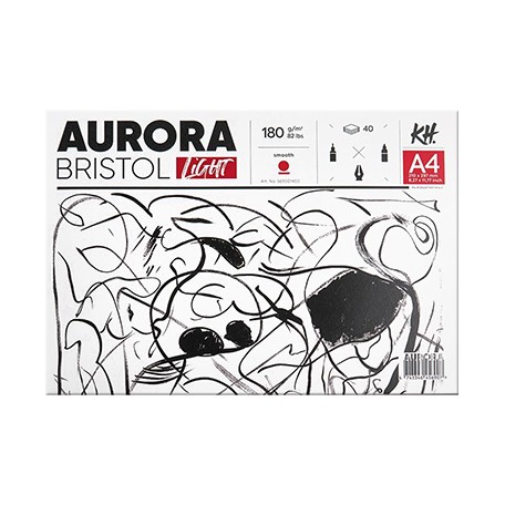 Blok Bristol Light Aurora A4 40 arkuszy