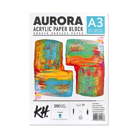 Blok do farb akrylowych Aurora A3