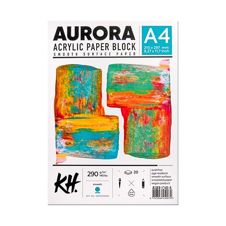 Blok do farb akrylowych Aurora A4