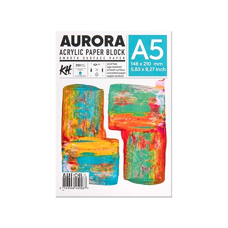 Blok do farb akrylowych Aurora A5