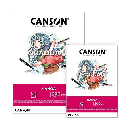 Blok Graduate Manga A4, Canson, 30 ark., 200 g/m2