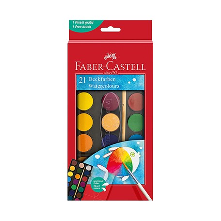 Farby akwarelowe Faber-Castell 21 kolorów