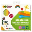 Plastelina kwadratowa Happy Color, 24 kolory