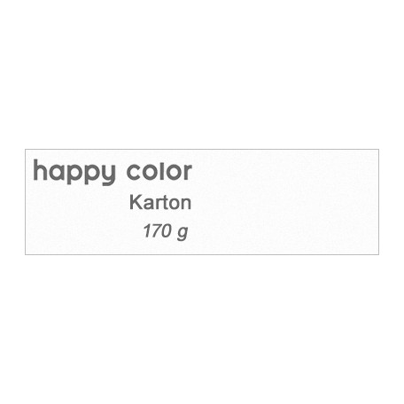 Karton biały A1, Happy Color, 170 g, 25 ark.