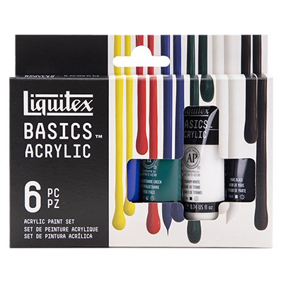 Farby akrylowe Liquitex, 6 x 22 ml