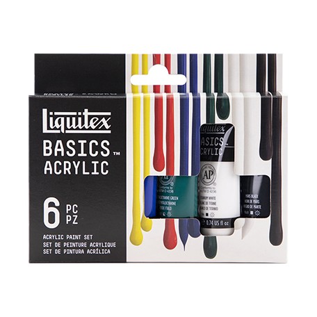 Farby akrylowe Liquitex, 6 x 22 ml