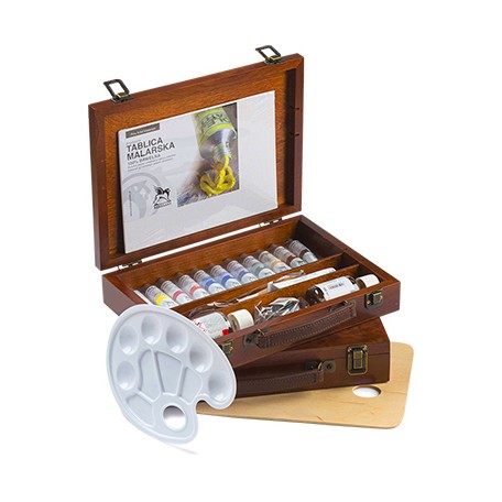 Gwasze Renesans w drewnianej kasecie, 12 kol.