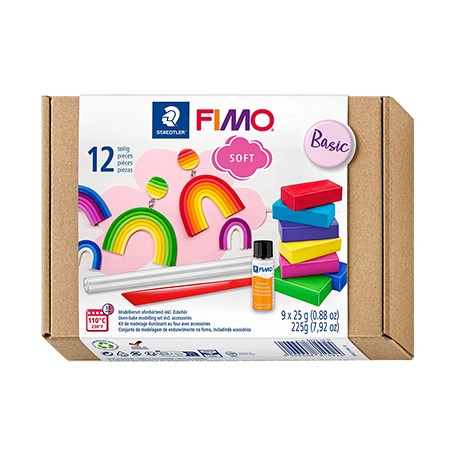 Zestaw masy Fimo Soft Basic, 12 elementów