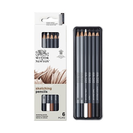 Zestaw szkicowy Winsor & Newton, 6 elementów