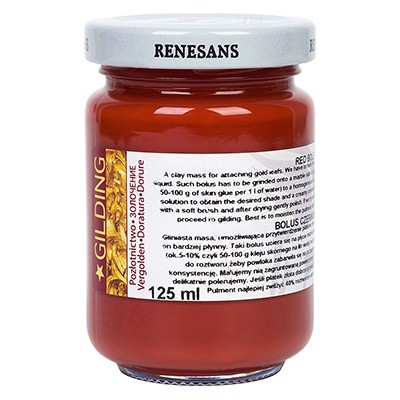 Bolus czerwony – masa do złoceń Renesans, 125 ml